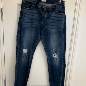 KanCan Dark Blue Distressed Skinny Jeans